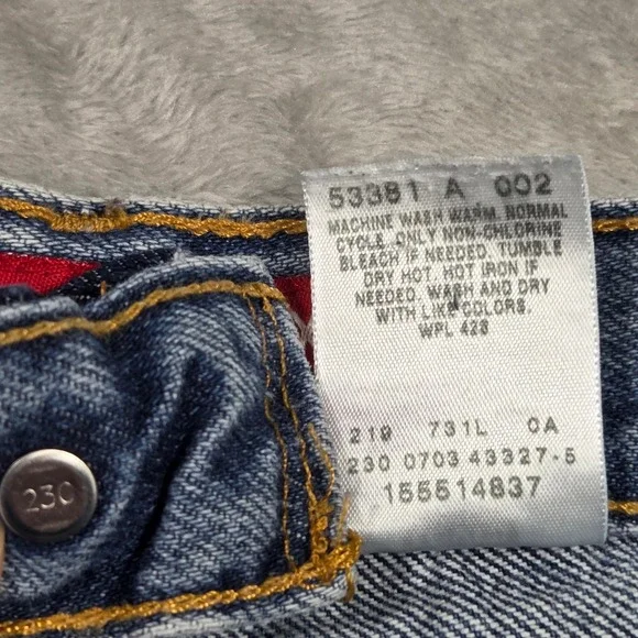 Vintage Levis 550 Classic Relaxed Fit Tapered Leg Jeans Denim Women 16 Retro - Picture 8 of 9